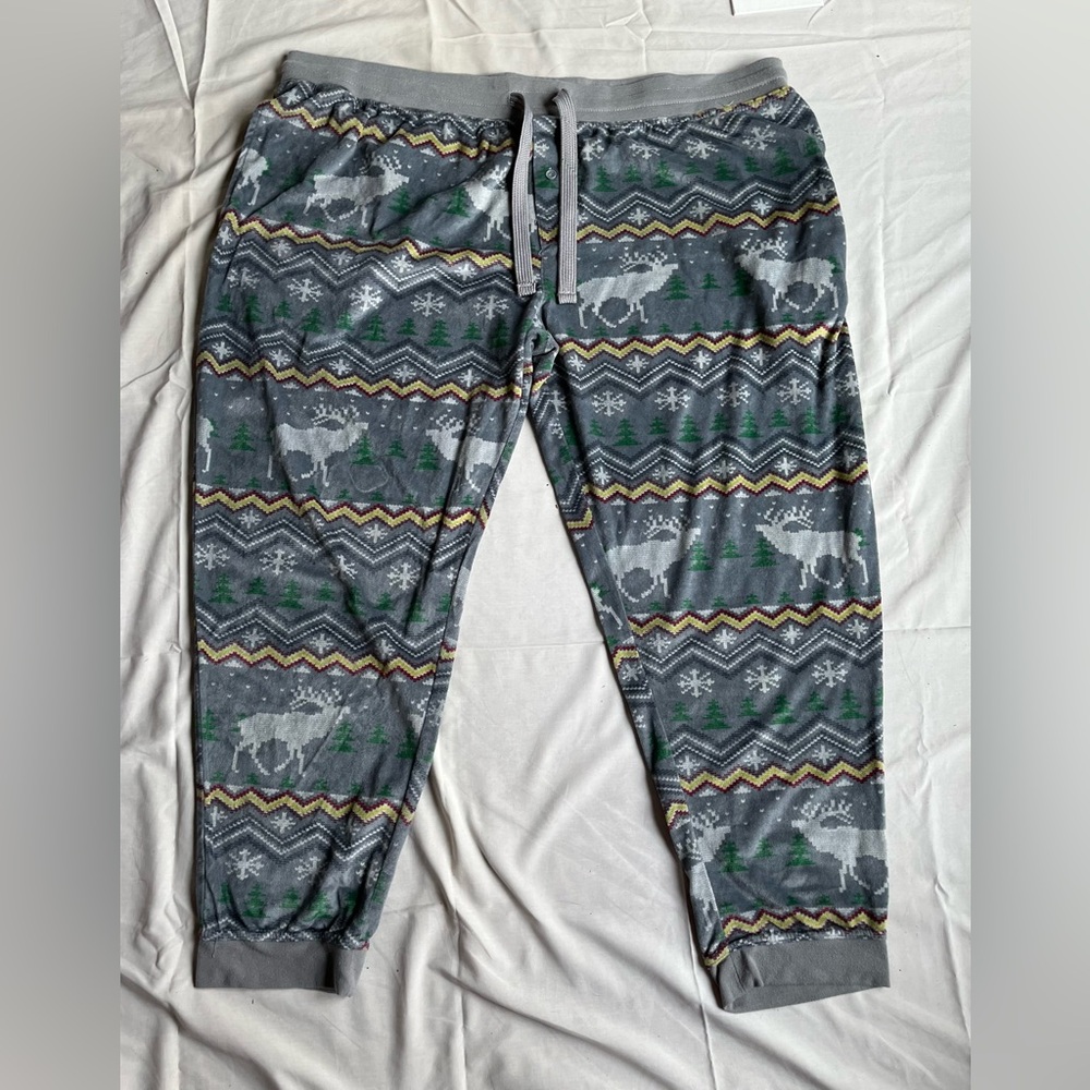 Men’s sleep pants / George/ XL/ reindeer and snowflakes/